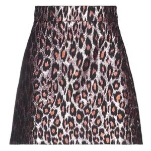 Miu Miu Pink Leopard Skirt Size 40